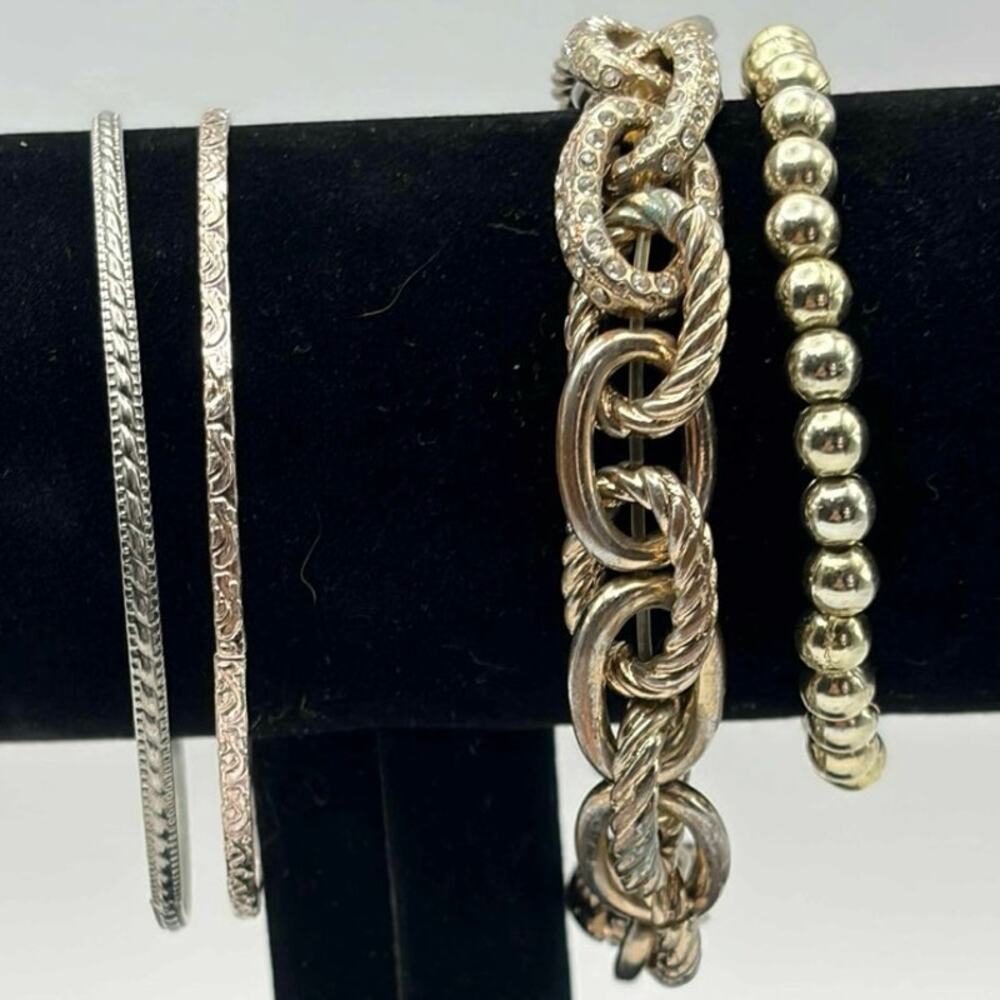90s Gold Chain Bracelet Bundle